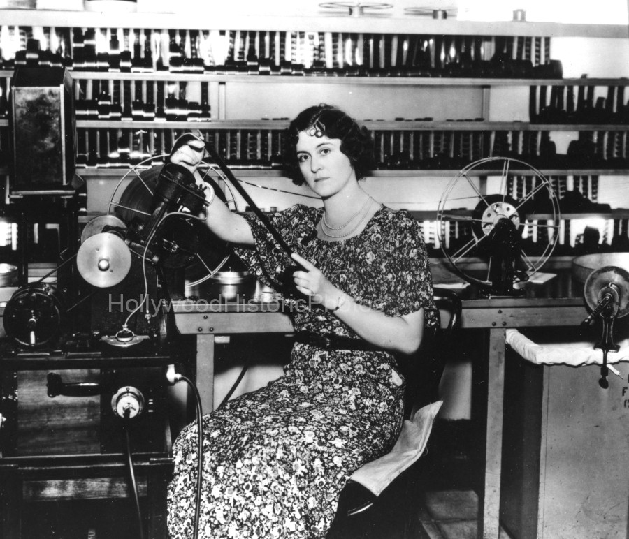 Film Editors 1933 1 Irene Morra film editor at Fox Film Corp. wm.jpg